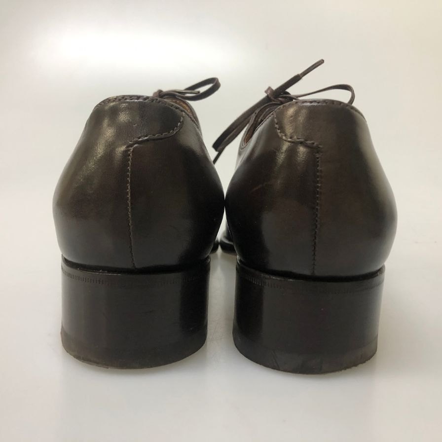 レユッカス プレーントゥ ダービー カーフ ブラウン メンズ サイズ40 Le Yucca's ビジネスシューズ 約25.0cm【LA】【中古】