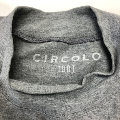 極美品◆チルコロ 長袖Tシャツ モックネック グレー メンズ サイズＬ CIRCOLO 1901 【AFB37】