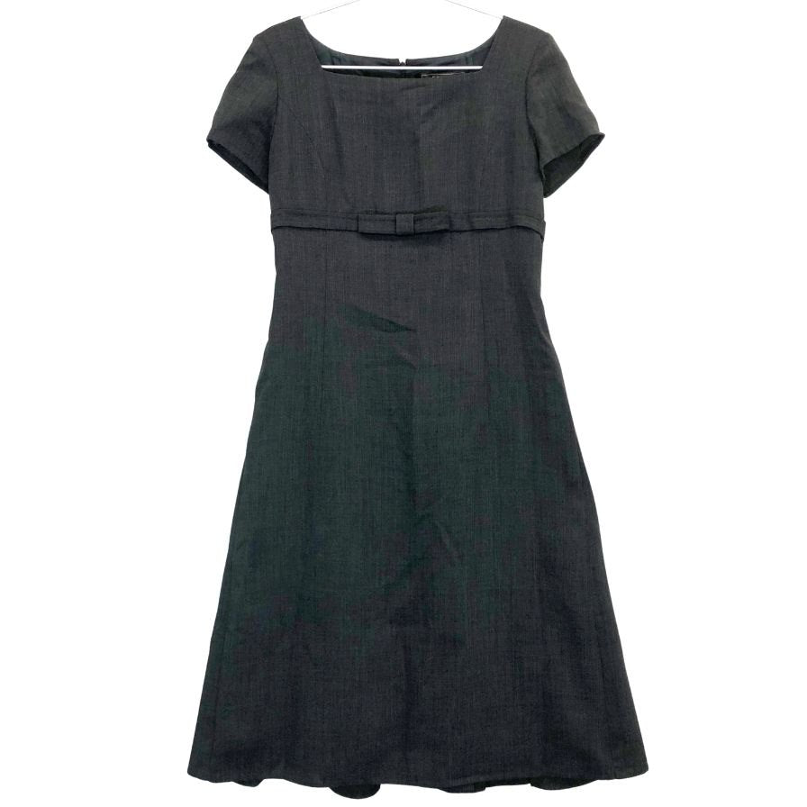 美品◆フォクシー ワンピース サクセススーツ ウール ポリエステル 24939 グレー レディース サイズ40 FOXEY 【AFB35】