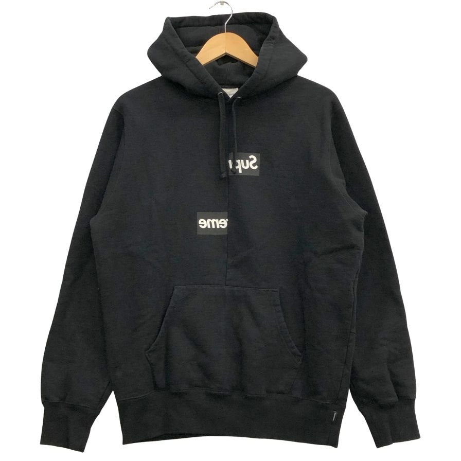 美品◆シュプリーム コムデギャルソン パーカー スプリットボックスロゴ サイズ M supreme 【AFB12】