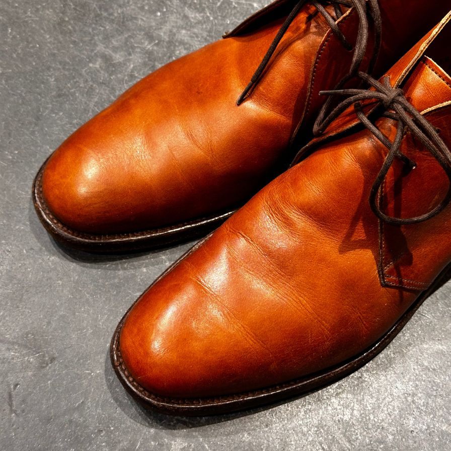 クロケット&ジョーンズ レザーシューズ  SUBS チャートシー チャッカブーツ カーフ ブラウン サイズUK7E メンズ CROCKETT&JONES ブーツ 約25.5cm【LA】【中古】