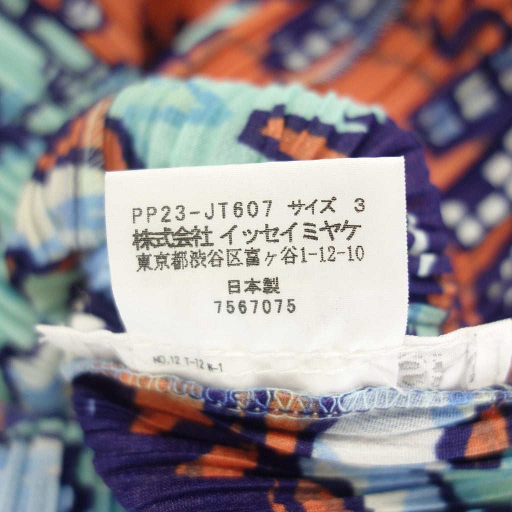 極美品◆プリーツプリーズ マップ ワンピース 地図柄 サイズ3 PP23-JT607 PLEATS PLEASE 【AFB13】