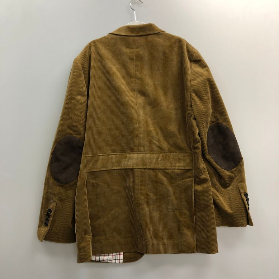 ブルックスブラザーズ 2B テーラードジャケット コーデュロイ エルボーパッチ ブラウン メンズ サイズ42R Brooks Brothers【LA】
