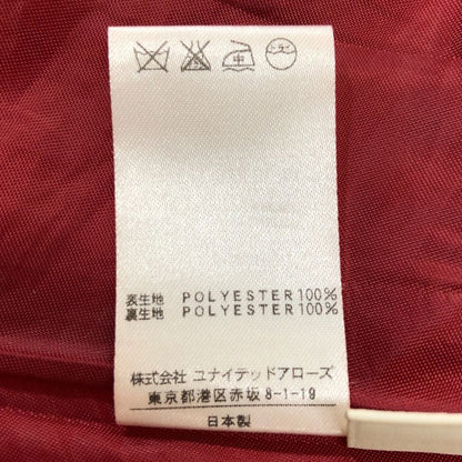 ユナイテッドアローズ  ポリエステル スカート サイズフリー レッド UNITED ARROWS【AFB32】