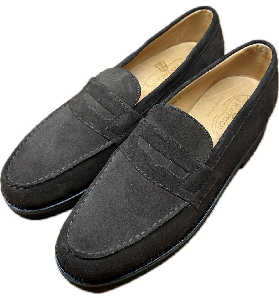 Like new◆JMWESTON Leather Shoes Signature Loafers 180 Suede Brown Size 5.5B JMWESTON [LA] 