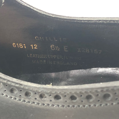クロケット＆ジョーンズ GHILLIE  ギリーシューズ カーフ ブラック サイズUK6.5E  Crockett & Jones 約25.0cm【AFC29】