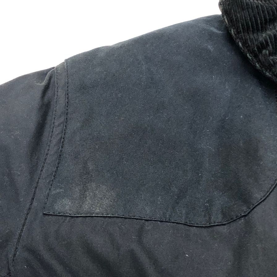 極美品◆バブアー オイルドジャケット 3ワラント メンズ ネイビー Lサイズ Barbour 【AFA9】