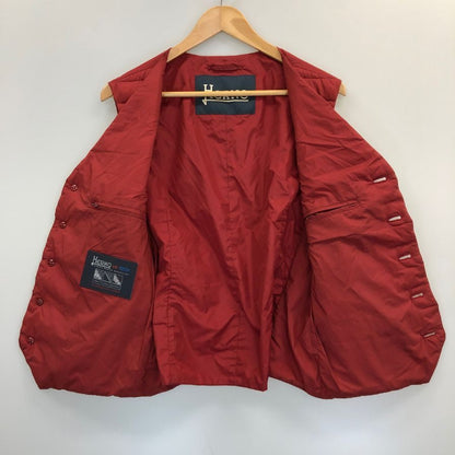 美品◆ヘルノ ジレ 中綿 シングル レッド メンズ サイズ50 HERNO 【AFB17】