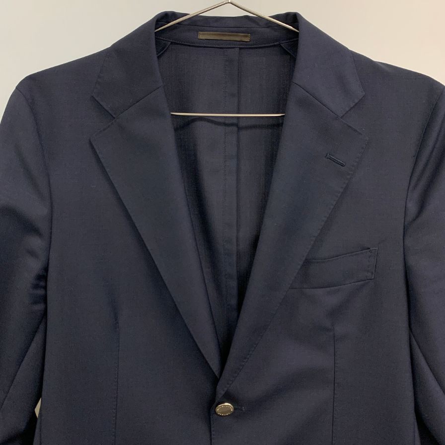 美品◆マッキントッシュ ロンドン ウール＆モヘア テイラード ジャケット シルバーボタン メンズ サイズ 36 ブラック MACKINTOSH LONDON 【AFA18】