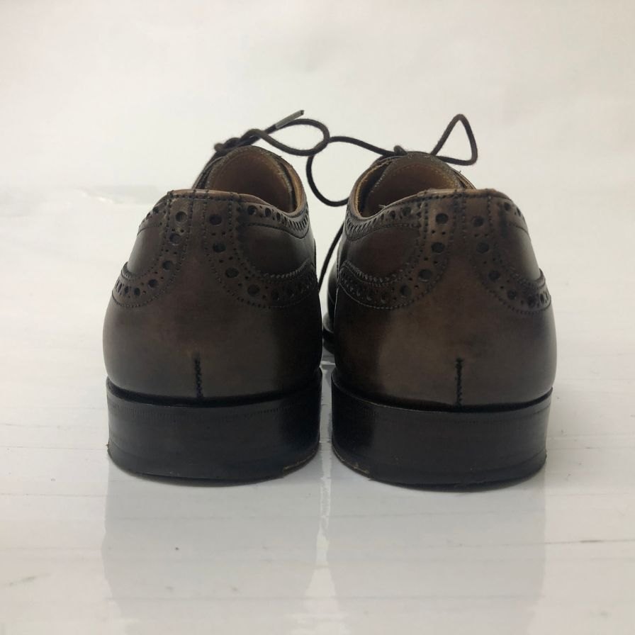 ジョセフチーニー セミブローグ ウィルフレッド カーフ ブラウン サイズUK7F JOSEPH CHEANEY 約25.5cm【AFD1】