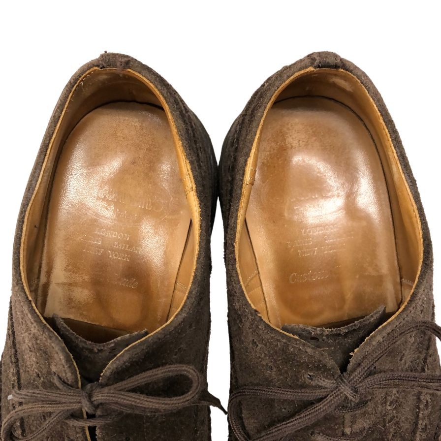 チャーチ レザーシューズ ウイングチップ フェアフィールド スエード メンズ UK6.5F ブラウン Church's FAIRFIELD 約25.0cm【AFC9】