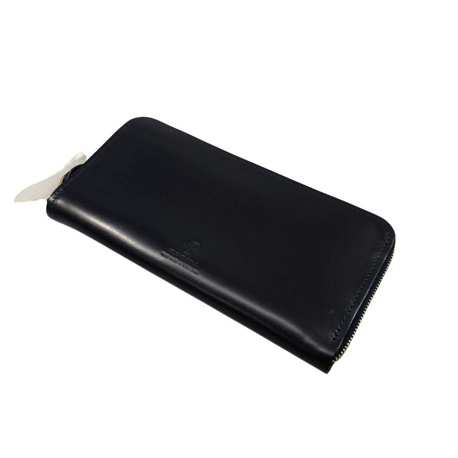 グレンロイヤル 長財布 ラウンドジップ ブライドルレザー ネイビー ゴールド金具 GLENROYAL【AFI1】