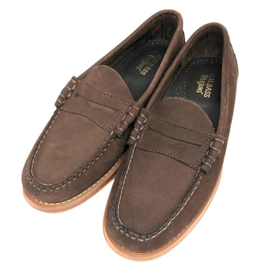 ジーエイチバス ローファー ウィージャンズ ヘリテージ スエード サイズ7.5 メンズ ブラウン G.H.Bass&Co. WEEJUNS ローファー 約26.0cm【LA】【中古】