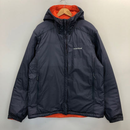 美品◆モンベル サーマラップ パーカ リバーシブル アウター 1101641 サイズXL メンズ オレンジ系 mont-bell 【AFB14】