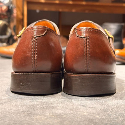 ジョンロブ レザーシューズ ウィリアム ダブルモンク カーフ 9795Rラスト サイズUK6E メンズ ブラウン JOHN LOBB ビジネスシューズ 約24.5cm【LA】【中古】