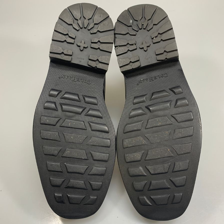 コールハーン レザーシューズ プレーントゥ 3アイレット メンズ  ブラック  サイズ42 COLEHAAN 約26.5cm【AFC30】