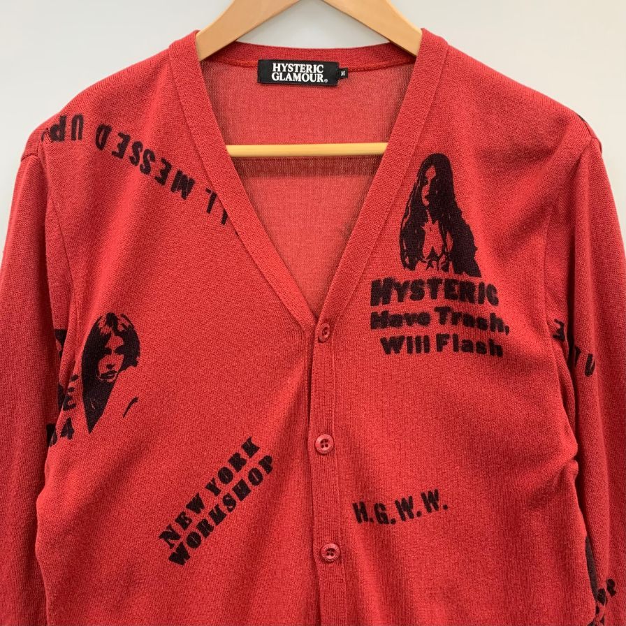 HYSTERIC GLAMOUR ヒステリックグラマー 美品 カーディガン 美品◇ヒステリック グラマー ニットカーディガン メンズ サイズ