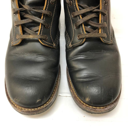 レッドウィング 9060 ベックマン フラットボックス レースアップ レザーブーツ ブラック US8.5D 茶芯 アメリカ製 RED WING 約26.5cm【AFD14】