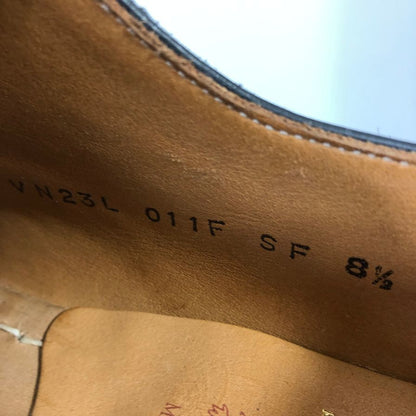シェットランドフォックス レザーシューズ キャップトゥ ケンジントン2 011F ブラック メンズ サイズ8.5 SHETLAND FOX 約26.0cm【AFC4】