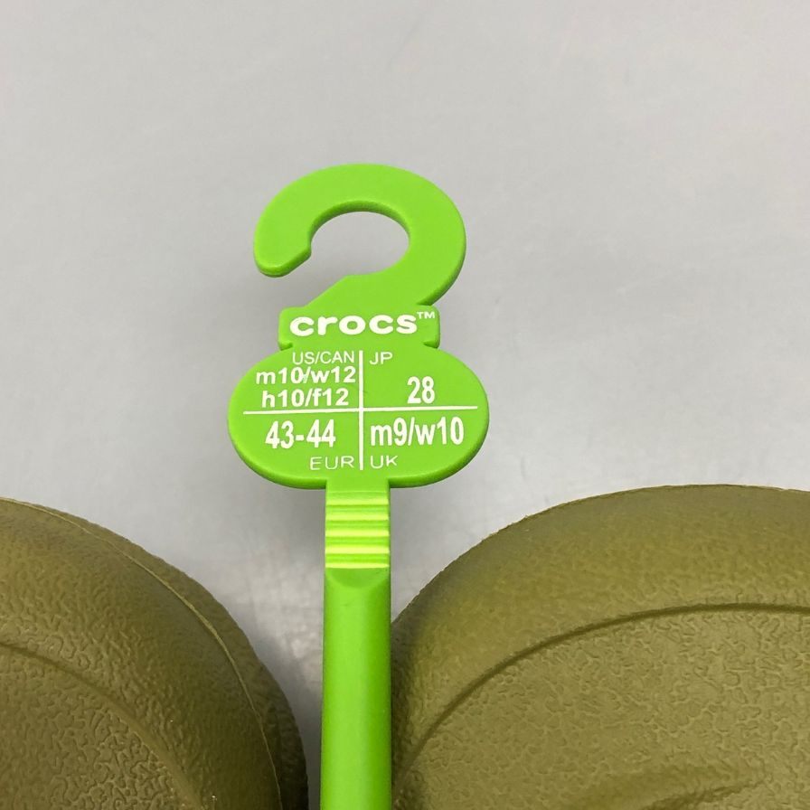 クロックス サンダル エコー クロッグ カーキ系 28cm メンズ crocs ECHO CLOG 約28.0cm【AFC33】