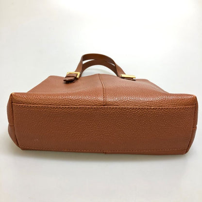 バーバリー ミニハンドバッグ シボ革 レディース ブラウン ゴールド BURBERRY【AFE12】