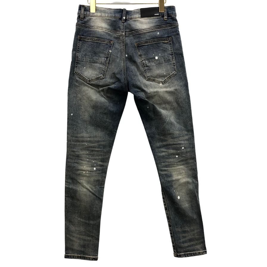 アミリ デニムパンツ ダメージ加工 ワッペン メンズ サイズ30 AMIRI 【AFB25】
