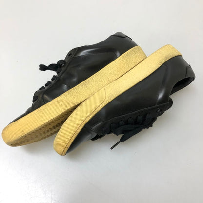 サンローラン レザースニーカー ガムソール 419195 ローカット ブラック 38 メンズ SAINT LAURENT 約23.5cm【AFC8】