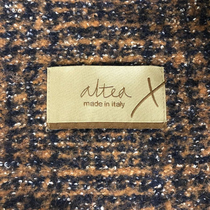 中古◆アルテア テーラードジャケット ツイード チェック 176 2135 メンズ サイズS ブラウン altea 【AFB5】