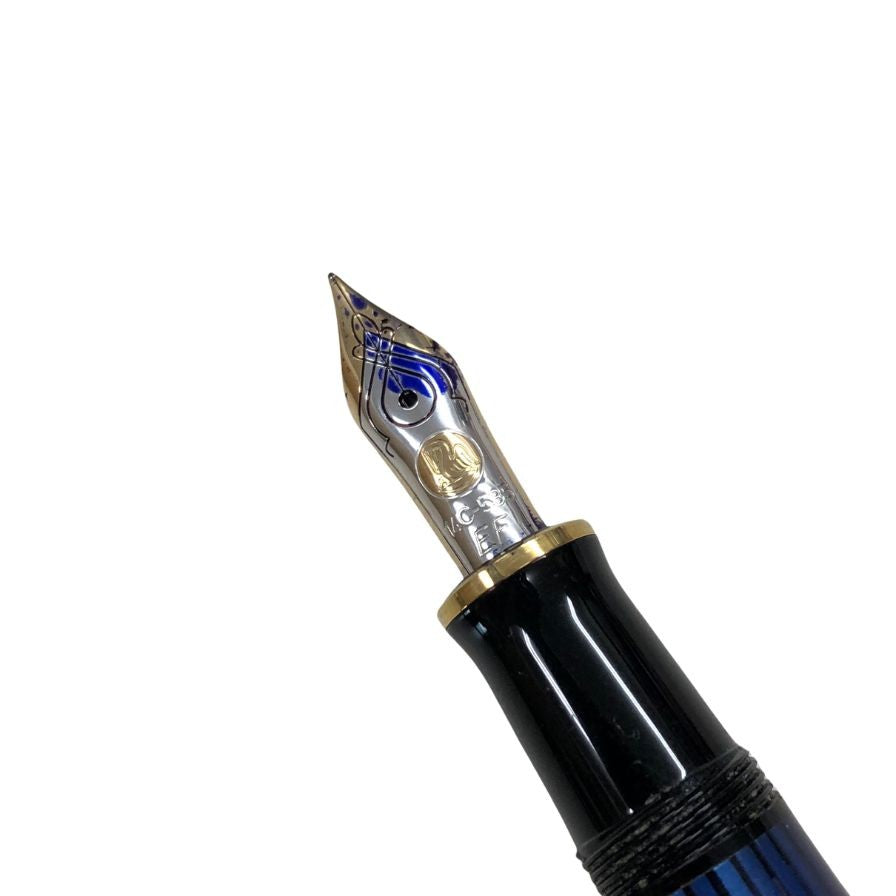 ペリカン 万年筆 スーベレーン 青縞 ブルーストライプ ペン先14C-585 PELIKAN Souveran【AFI9】