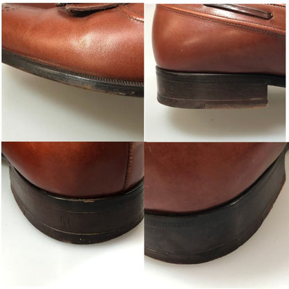 バリー キルト タッセル ローファー メンズ7E ブラウン BALLY 約25.5cm【AFC3】