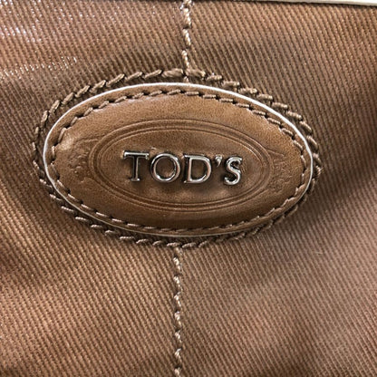 トッズ Gライン 2way ショルダーバッグ トートバッグ　ブラウン TODS【AFE8】