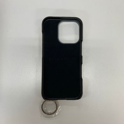 ボナベンチュラ iphoneケース 16PRO対応 リング付き バイカラー グレージュ×ピンク シルバー金具【AFI18-2】【中古】