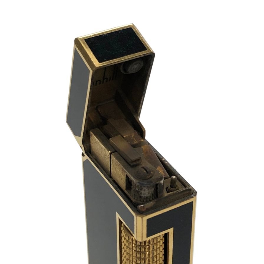 ダンヒル ライター ローラー ブラック ゴールド 不動品 dunhill