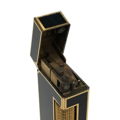ダンヒル ライター ローラー ブラック ゴールド 不動品 dunhill