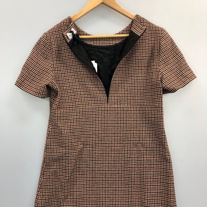 極美品◆モンクレール 24AW 半袖ワンピース ABITO DRESS 総柄 レディース サイズ38 J20932G00017 MONCLER 【AFB9】