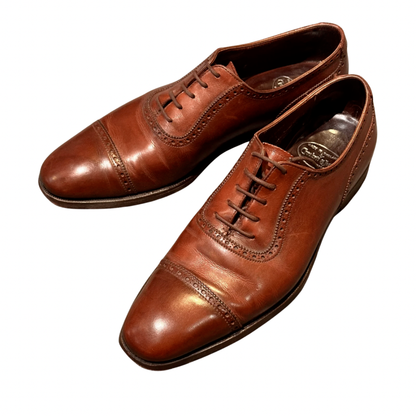 クロケット&ジョーンズ レザーシューズ アルバニー アデレード カーフ ブラウン メンズ サイズUK6D Crockett&Jones ビジネスシューズ 約24.5cm【LA】【中古】