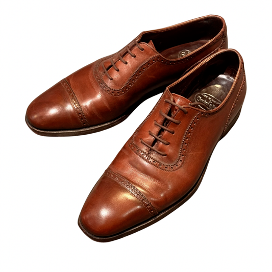 クロケット&ジョーンズ レザーシューズ アルバニー アデレード カーフ ブラウン メンズ サイズUK6D Crockett&Jones ビジネスシューズ 約24.5cm【LA】【中古】