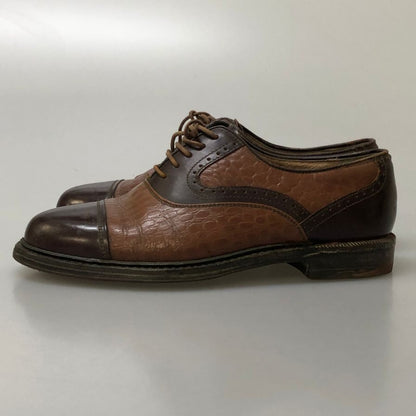 リーガル レザーシューズ インペリアル グレード コンビ 内羽根 メンズ サイズ24.5cm ブラウン KUMANG SHOE MFG REGAL 約24.5cm【PTM1】