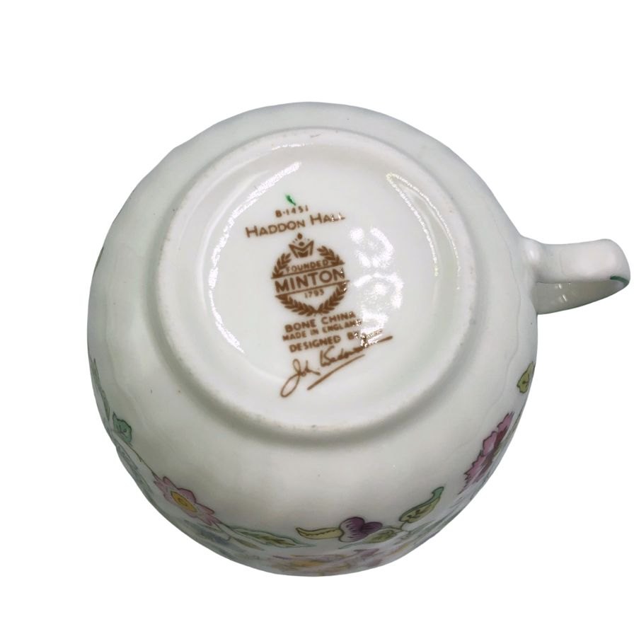 ミントン ハドンホール 洋食器 カップ ソーサ― 2客 セット アンティーク ティーカップ MINTON HADDON HALL【AFI20】【中古】