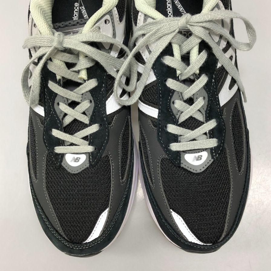ニューバランス ローカットスニーカー M990BK6 レザー メッシュ USA製 ブラック メンズ サイズ27cm NewBalance 約27.0cm【AFC45】
