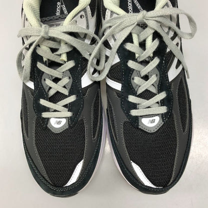 ニューバランス ローカットスニーカー M990BK6 レザー メッシュ USA製 ブラック メンズ サイズ27cm NewBalance 約27.0cm【AFC45】