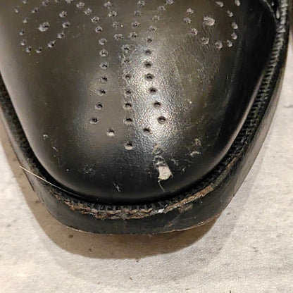 クロケット＆ジョーンズ セミブローグ ティエリー THIERRY Vフロント カーフ ブラック サイズUK6E Crockett&Jones ビジネスシューズ 約24.5cm【LA】【中古】