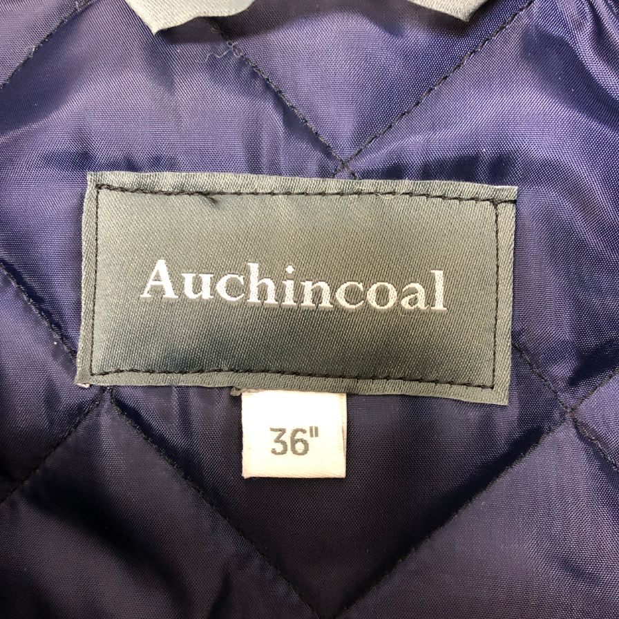 極美品◆オーケン コール キルティングジャケット ネイビー メンズ サイズ36 Auchincoal 【AFA21】