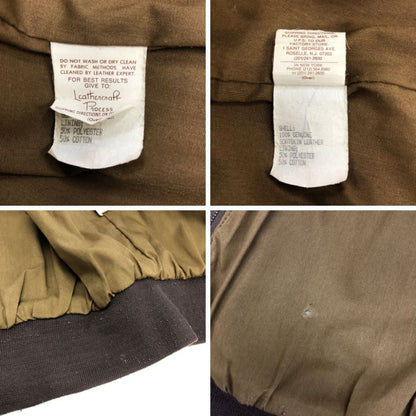 美品◆クーパー レザージャケット フライトジャケット A-2 メンズ ブラウン サイズS COOPER 【AFG1】