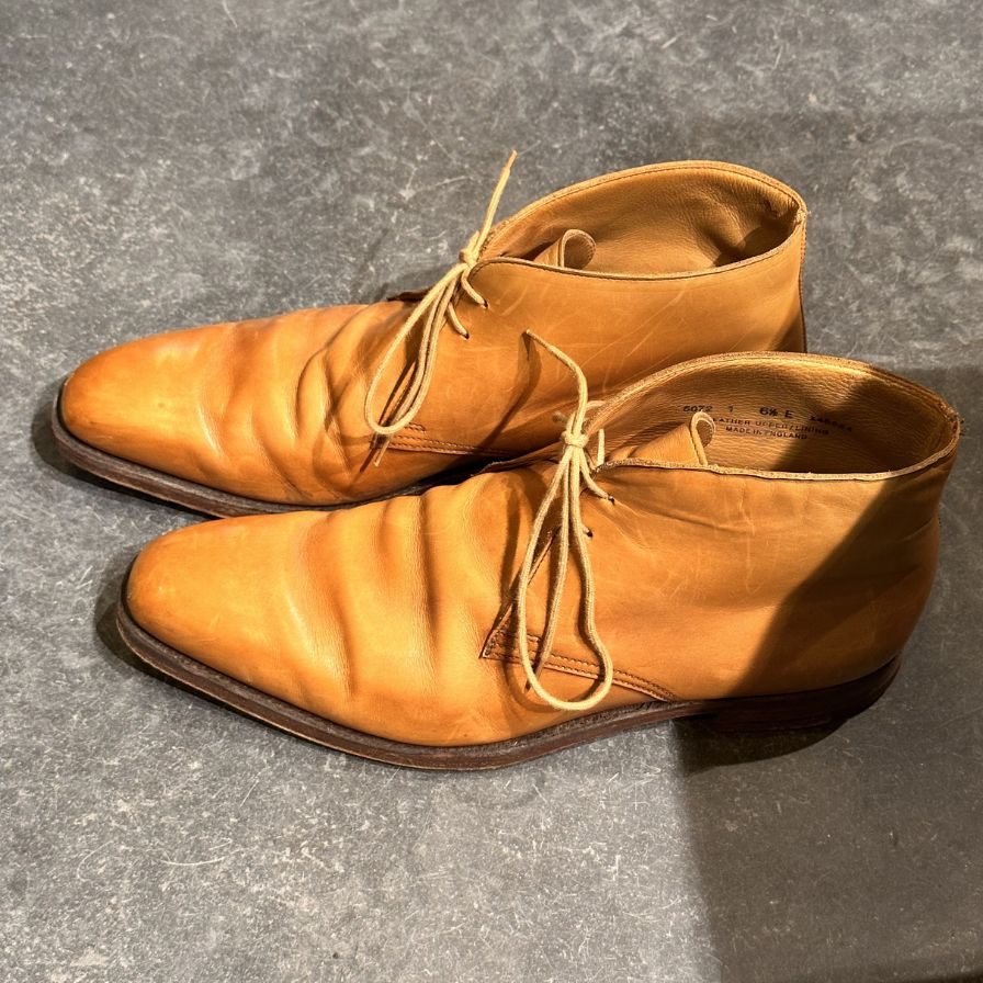 クロケット＆ジョーンズ チャッカブーツ ポールスミス別注 5072 ブラウン サイズUK6.5E CROCKETT&JONES ブーツ 約25.0cm【LA】【中古】