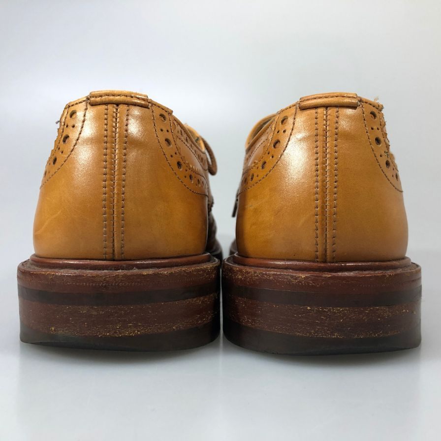 トリッカーズ バートン ウイングチップ カーフ エイコンアンティーク UK8 Tricker’s 約26.5cm【AFC5】