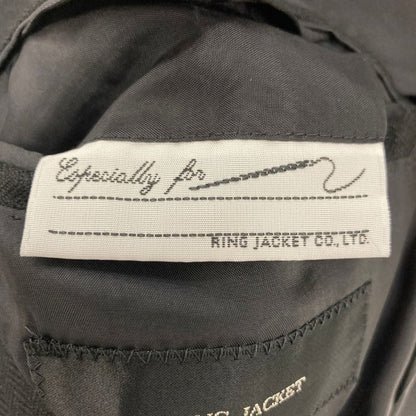 中古◆リングヂャケット 3Bテーラードジャケット ゼニア生地 日本製 サイズ＆素材不明 メンズ ネイビー RING JACKET 【AFB46】