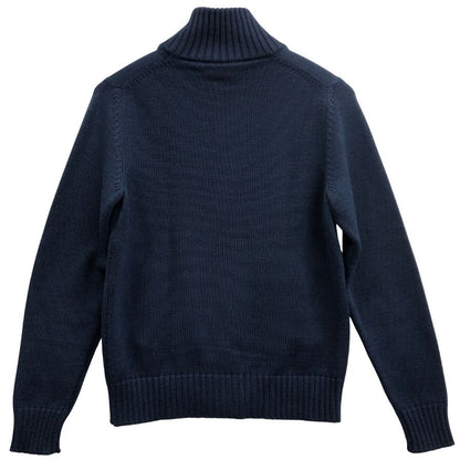 美品◆ザノーネ ニット カーディガン ウール 7ET JP1 ZC012 メンズ サイズ44 ネイビー ZANONE 【AFB16】