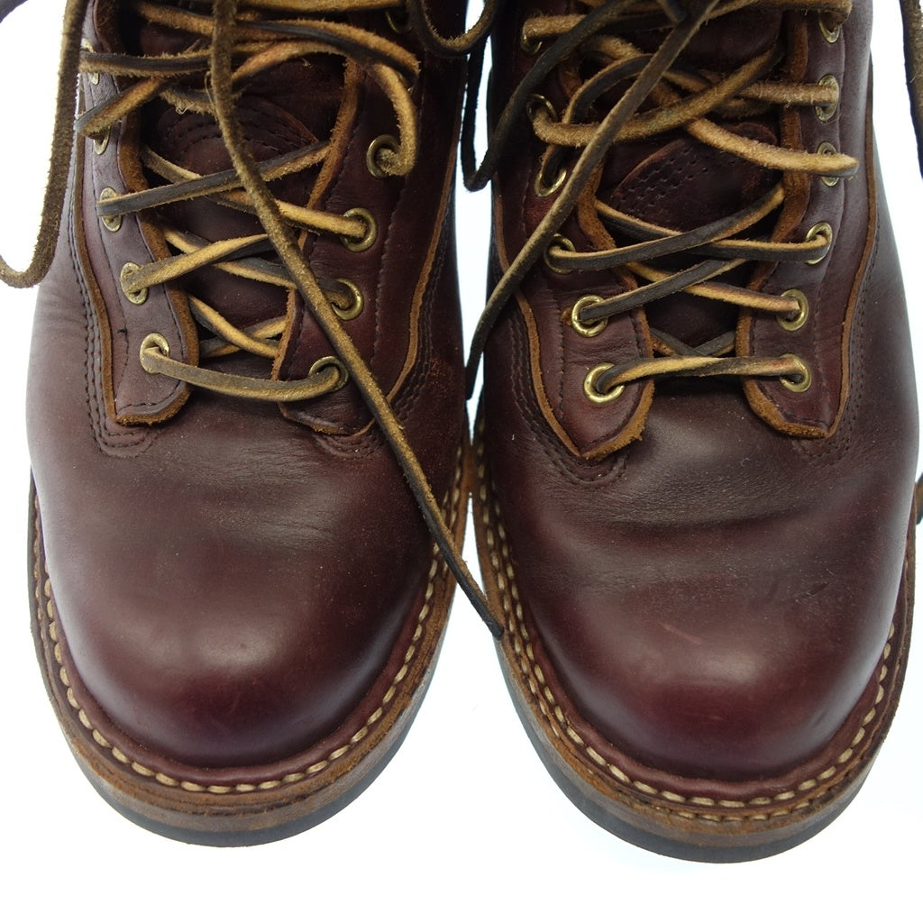 Used ◆Whites boots smoke jumper lace up men's size 9.5E reddish brown WHITES SMOKE JUMPER [AFC43] 