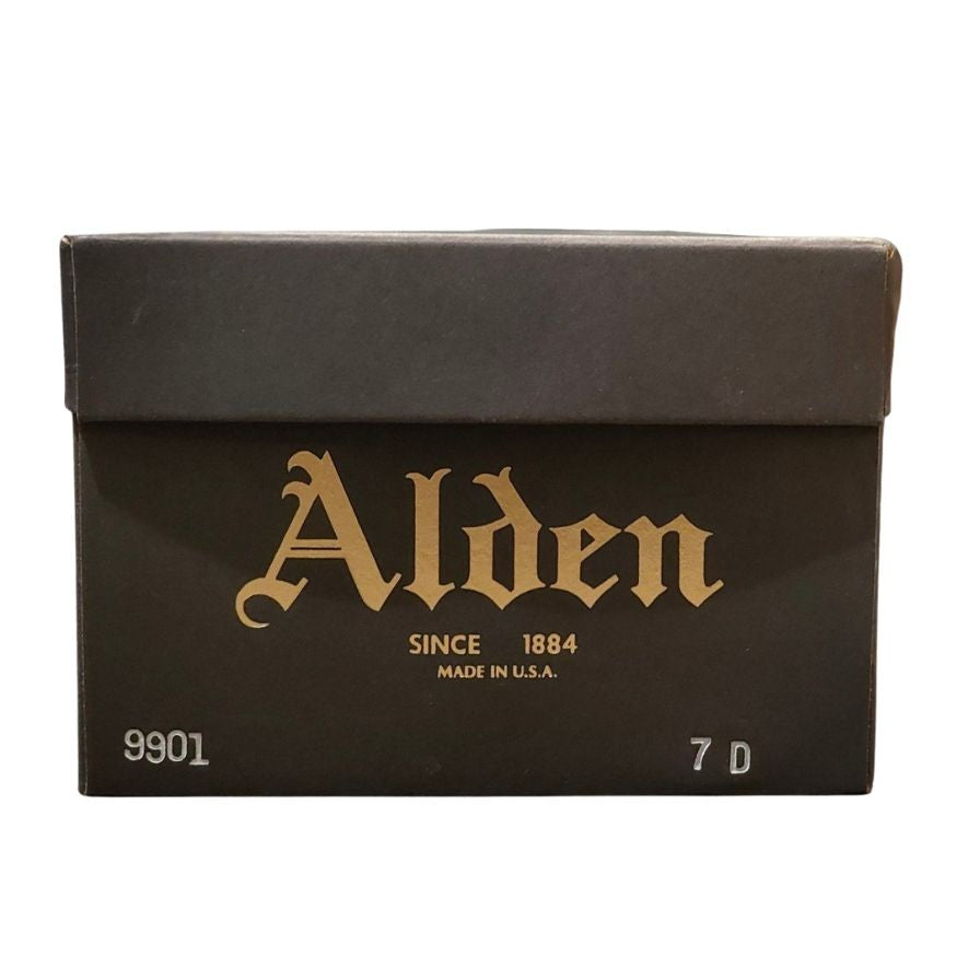 オールデン レザーシューズ プレーントゥ コードバン 9901 ブラック サイズUS7D Alden  約cm【LA】【中古】